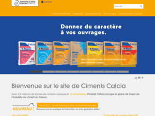 Aperçu du site https://www.ciments-calcia.fr/