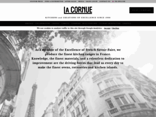 Aperçu du site https://www.lacornue.com/