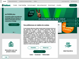 Aperçu du site https://www.vaillant.fr/